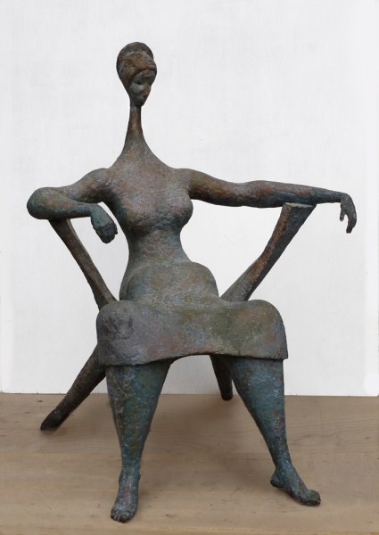 Seated Woman 2: bronze